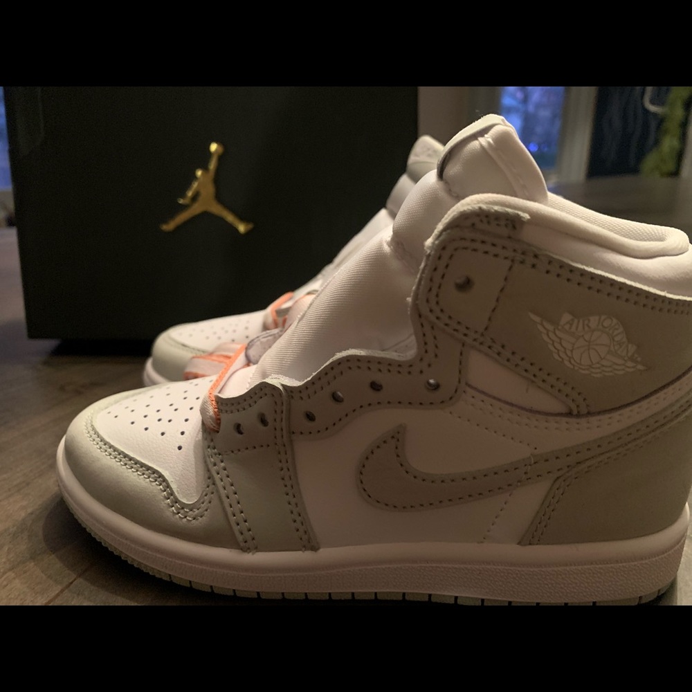 NIKE Air Force kids SEAFOAM/white healing orange